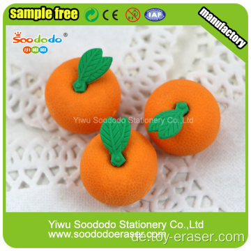 Nette orange geformte Gummi-Radiergummi-Frucht-Gummisätze